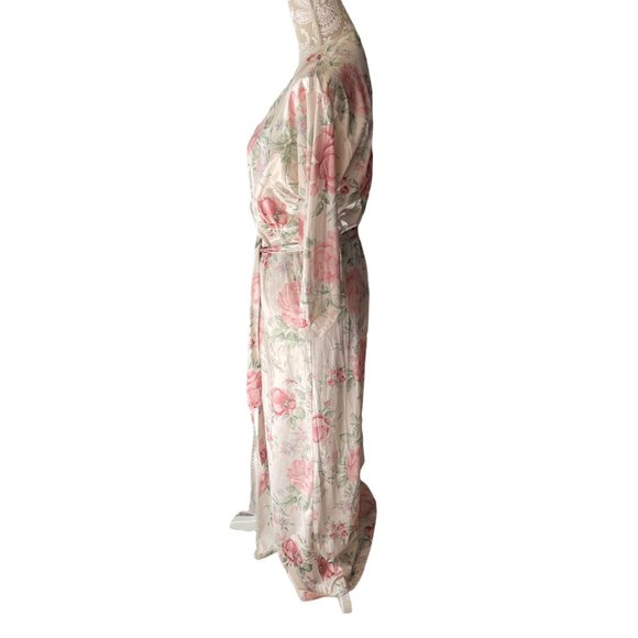 Vintage Lorraine women's satin bath robe size small. - Picture 4 of 9